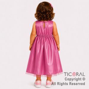DISFRAZ PRINCESA LARGO CON BRETEL ROSA TALLE 0